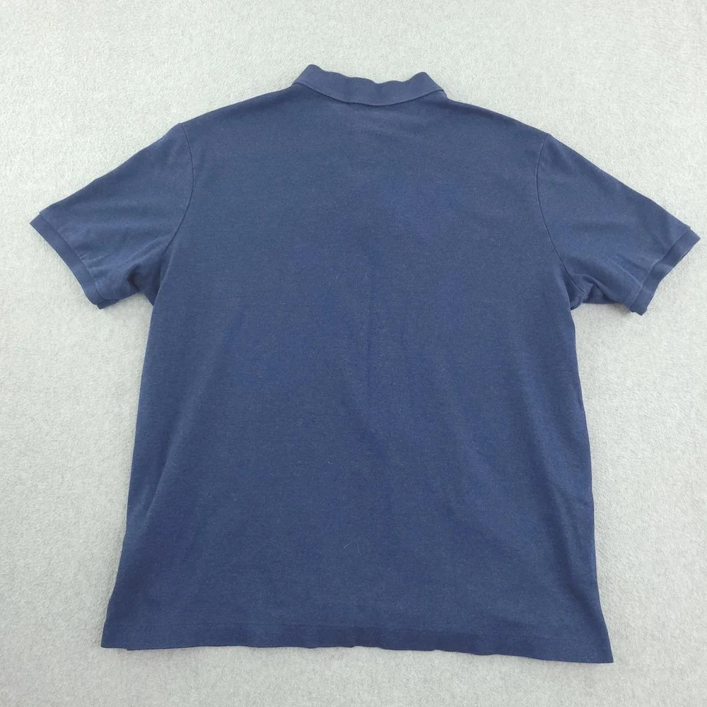 Polo Ralph Lauren Polo Shirt Mens L Blue Classic Fit Cotton Pony Logo Top